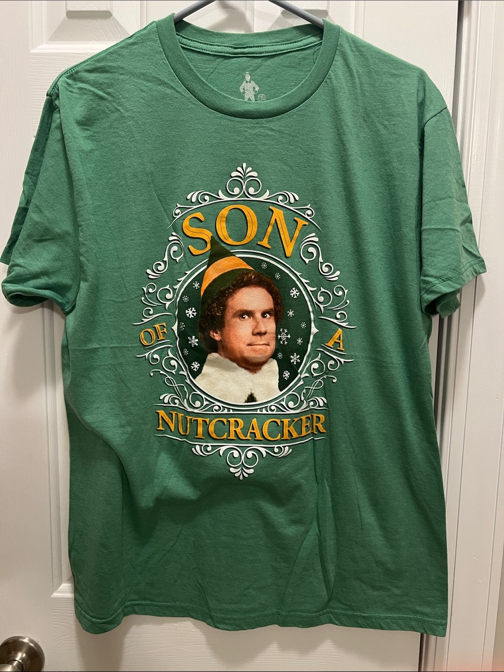 ELF Green Short-Sleeve Graphic Tee with Yellow Accents